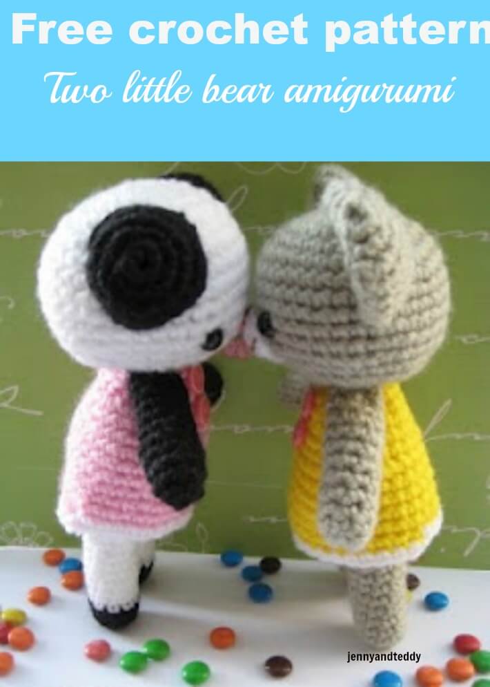 two little bear amigurumi free crochet pattern by jennyandteddy