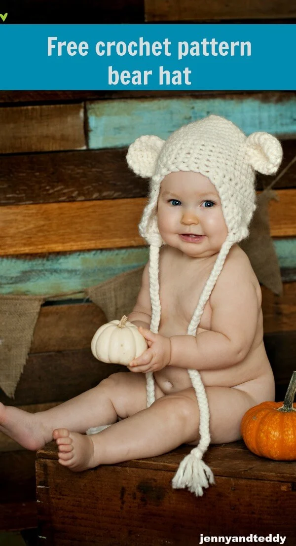 bear hat free crochet pattern