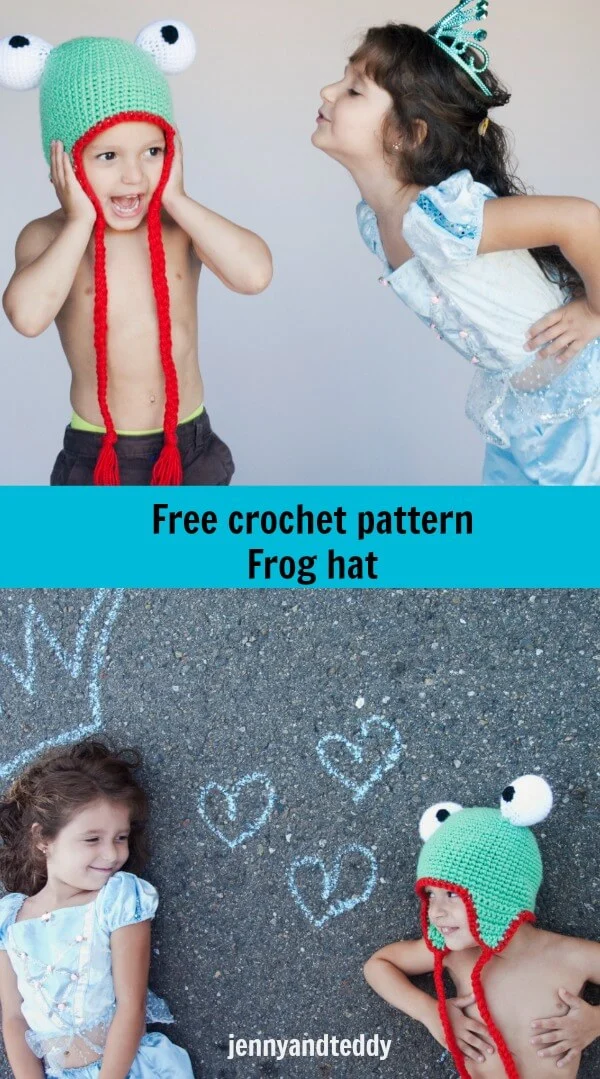 frog hat free crochet pattern