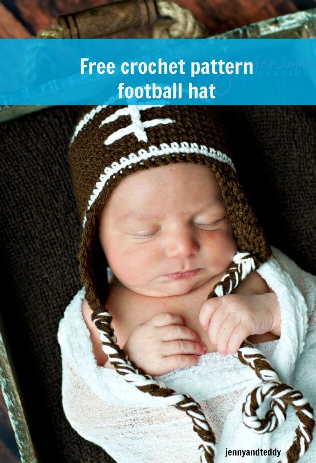 footballl hat free crochet pattern