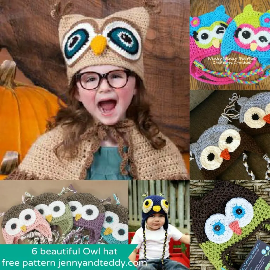 Owl crochet hat free patterns
