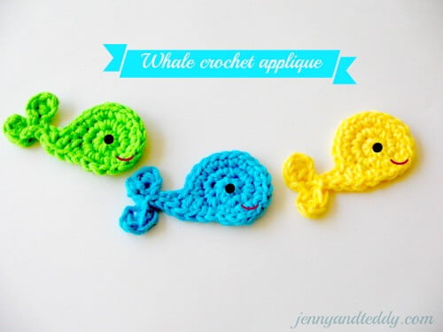 fish crochet applique free pattern