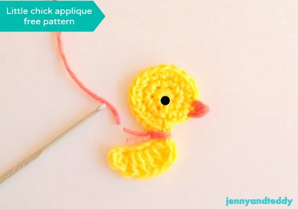 chicken , duck crochet applique free patterns