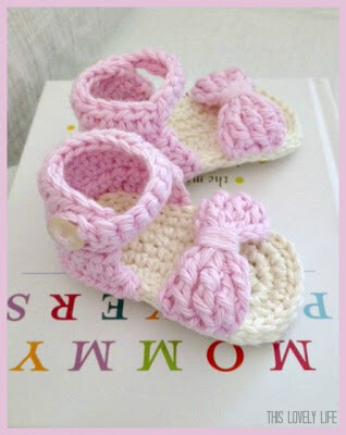 crochet baby flip flops free pattern