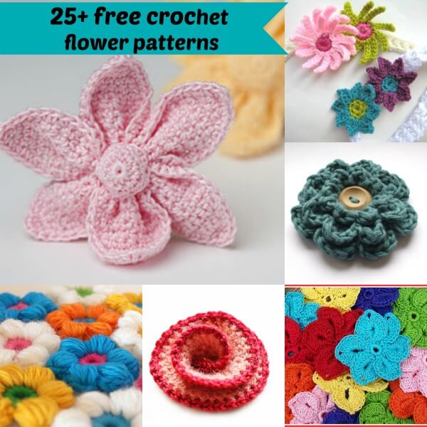 crochet flower pattern diagram