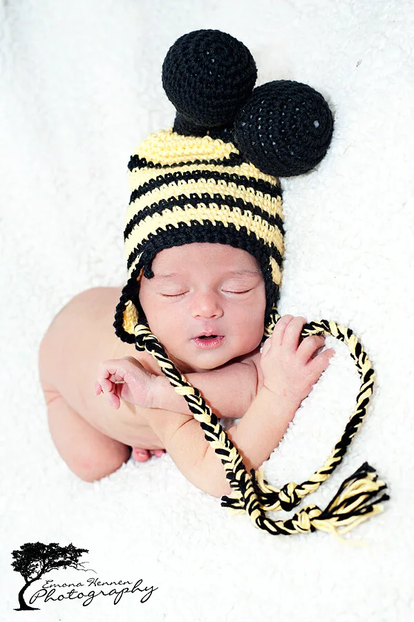 bee crochet hat free pattern