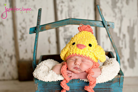 easter chicken free crochet hat pattern