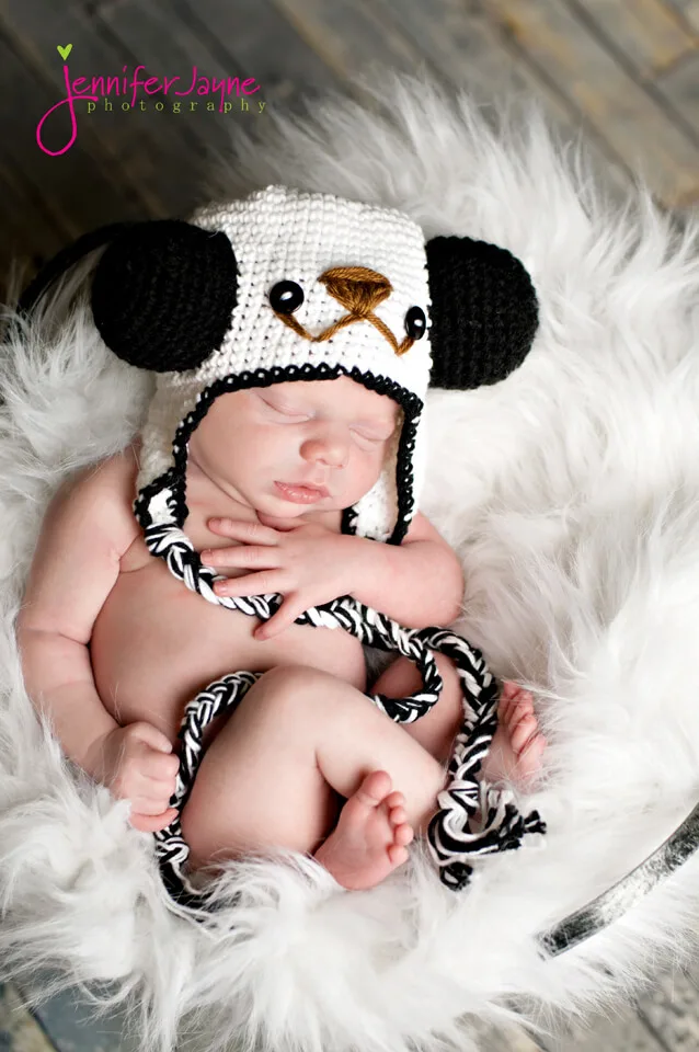 panda crochet hat pattern