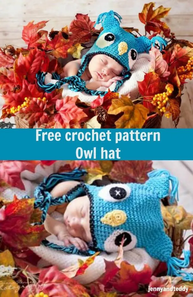 free crochet pattern owl hat