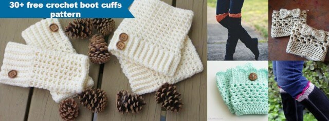 30+ free crochet boot cuffs pattern by jennyandteddy