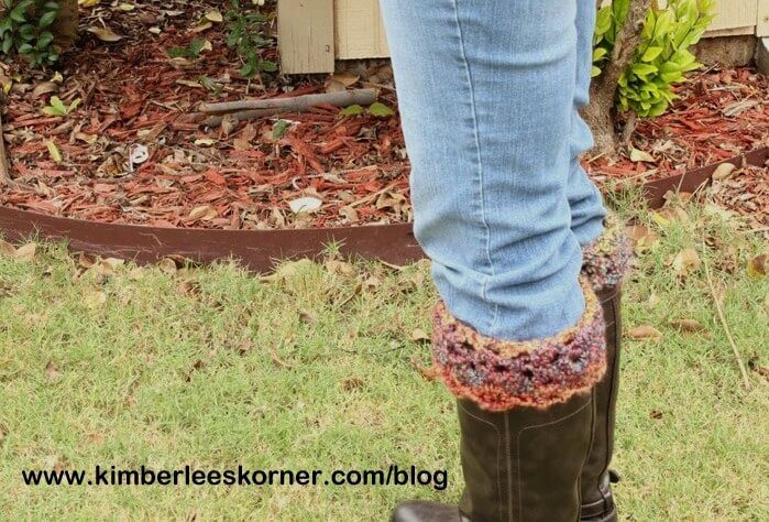 30. crochet boot toppers tutorial.