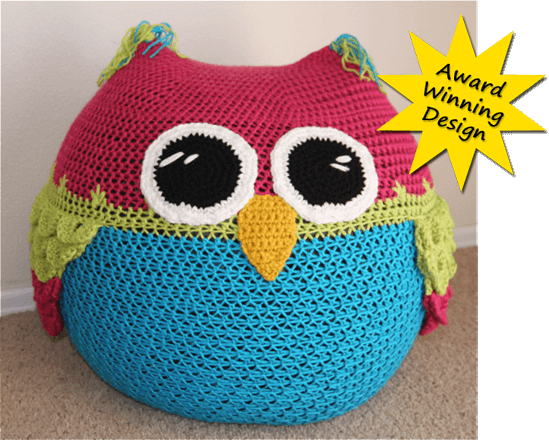 15.owl-bean-bag-chair-crochet-pattern cuchin