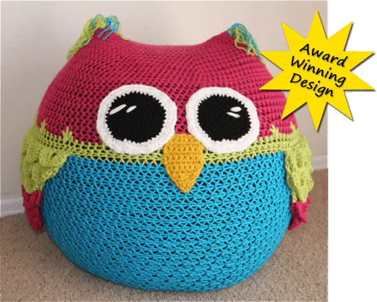 15.owl-bean-bag-chair-crochet-pattern cuchin