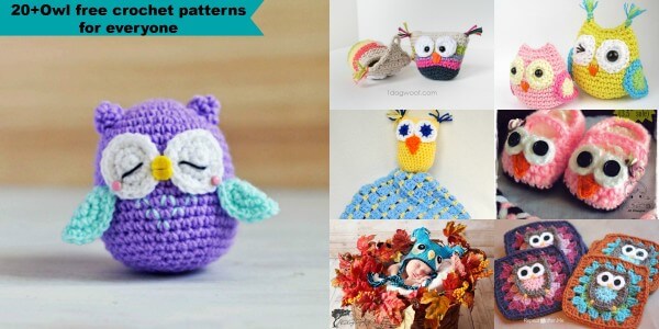 20+owls free crochet patterns easy