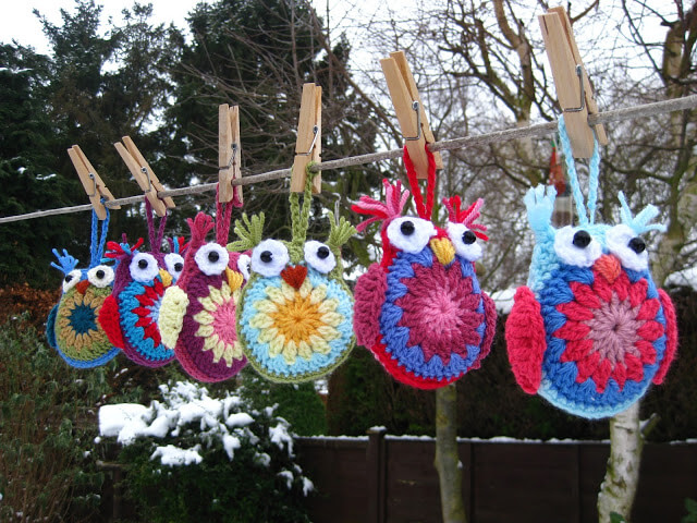 20.easy crochet owls tutorial free pattern