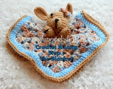 3.dog baby security baby blanket free crochet pattern