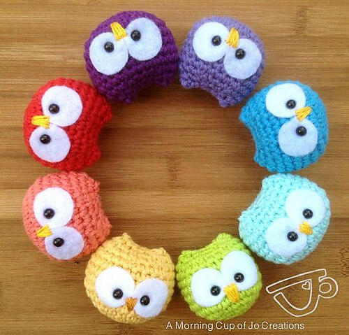 9.how to crochet owl amigurumi free pattern beginner small tiny