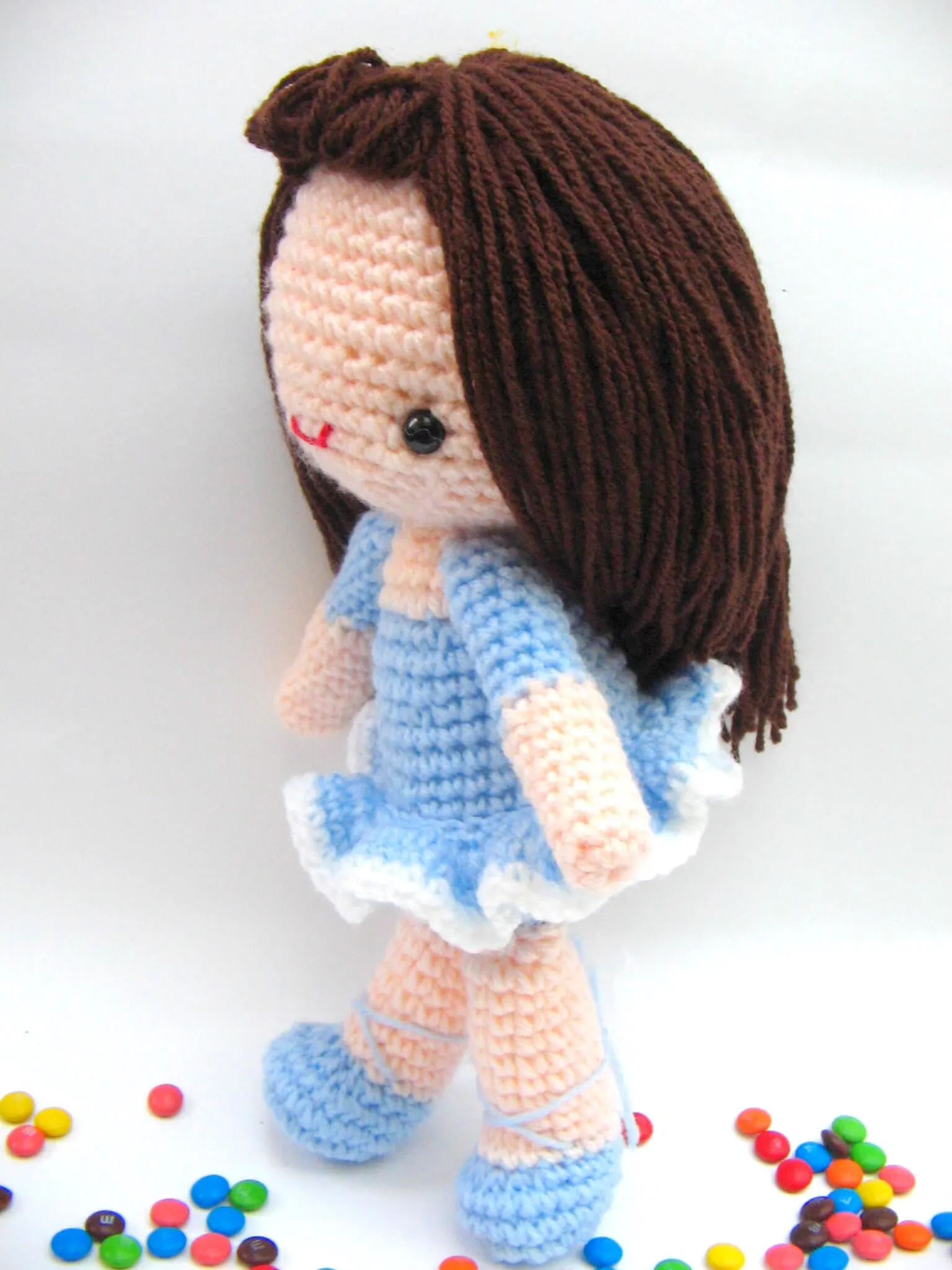 ballerina crochet amigurumi  doll free pattern.