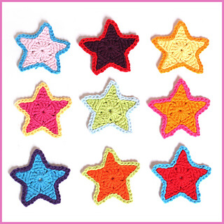 13.small crochet star free crochet pattern