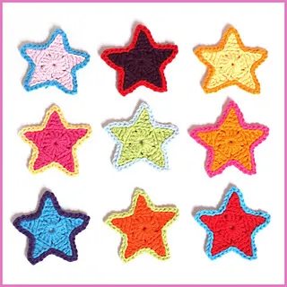 13.small crochet star free crochet pattern