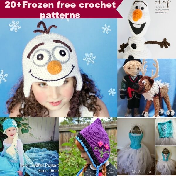 20+frozen free crochet patterns inspired