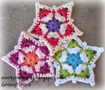 27.crochet granny stars tutorial