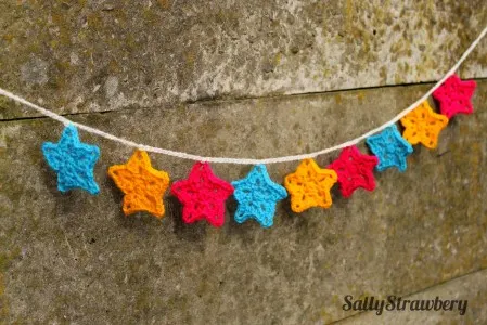 31. how to Crochet Star Bunting