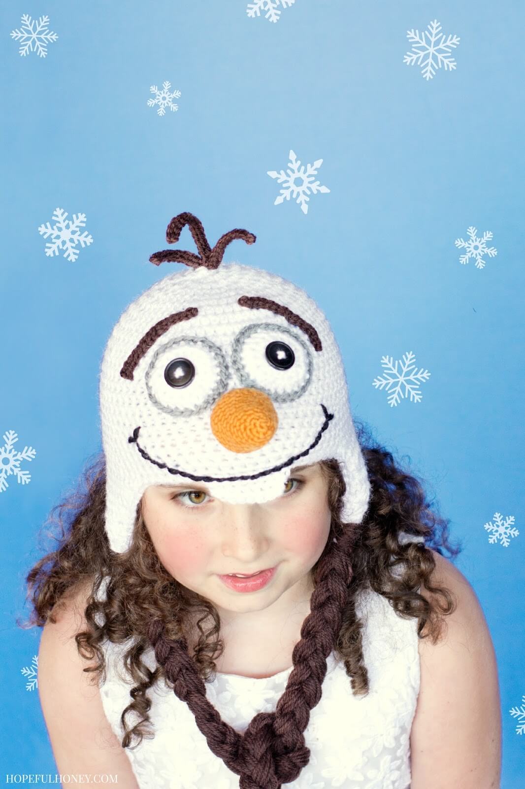 4.olaf free crochet hat  frozen pattern