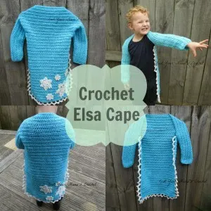 7.Crochet Elsa Cape free pattern frozen