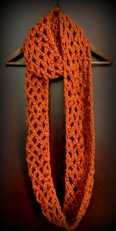 12.free crochet infinity scarf pattern