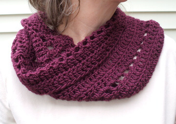 36.easy crochet cowl free pattern