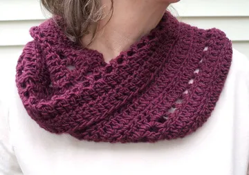 36.easy crochet cowl free pattern