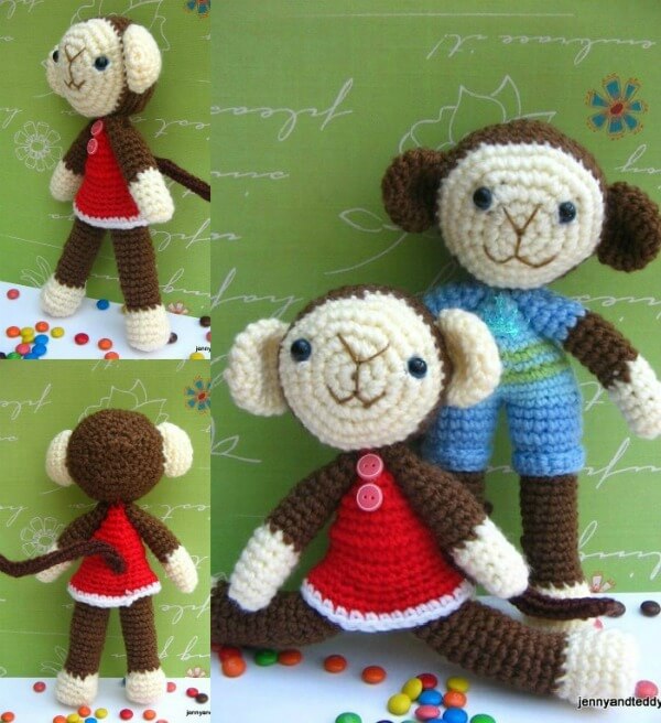 monkey free amigurumi pattern