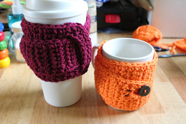 free easy Awesome Coffee Mug Cozy pattern