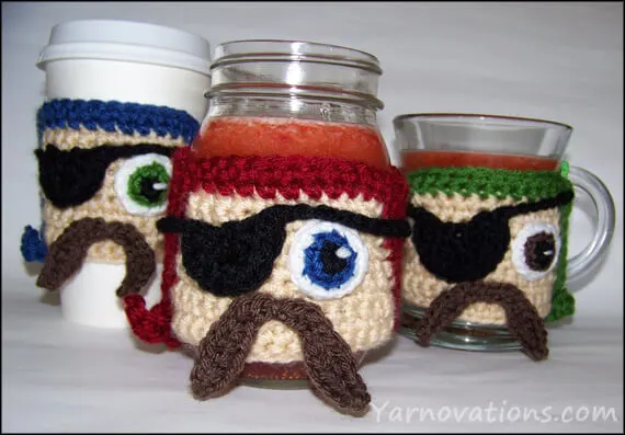 free easy Crochet pattern Pirate Cozy for Talk Like a Pirate Day