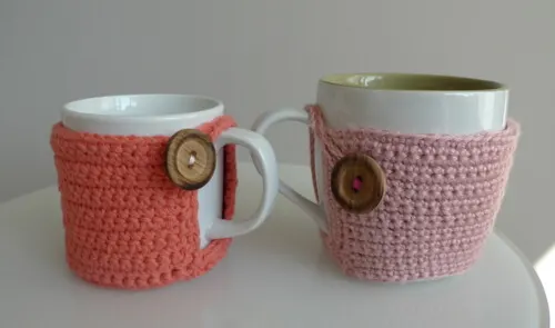 free easy Cup Cozy Tutorial crochet pattern