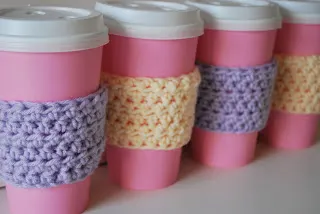 free easy Quick Crochet Coffee Sleeve Pattern