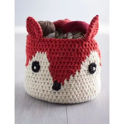 Foxy Croched Basket Free Pattern