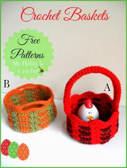 Easter Crochet Baskets Free Patterns