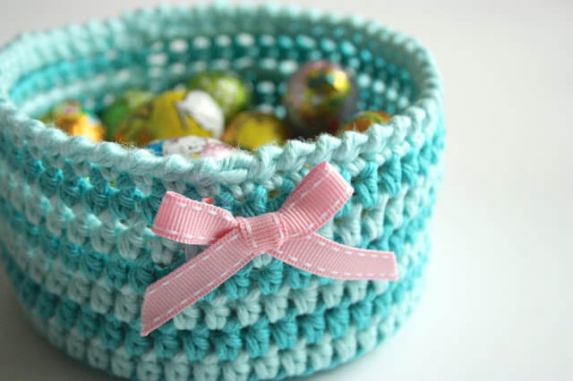 Simple Crochet Basket Free Pattern