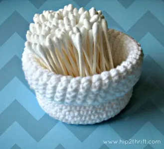 Cotton Crochet Basket Free Pattern