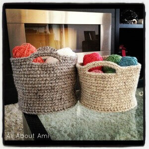 Crochet Basket With Bulky Yarn Free Pattern