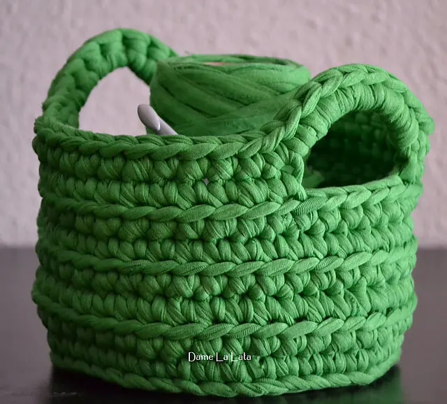 Chunky Crochet Basket Free Pattern