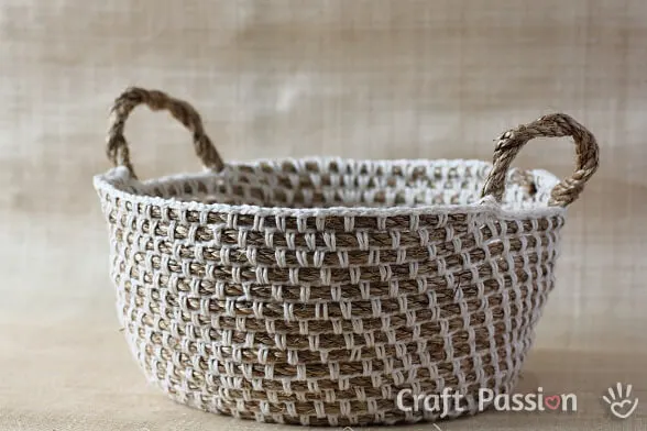 Rope Crochet Basket Free Pattern