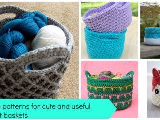 23 free patterns for cute and useful crochet baskets