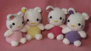 Hello Kitty Amigurumi Free Crochet Pattern