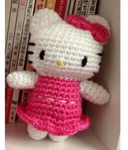 Hello Kitty Doll Crochet Free Pattern