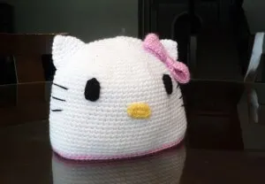 Hello Kitty Crochet Hat Free Pattern