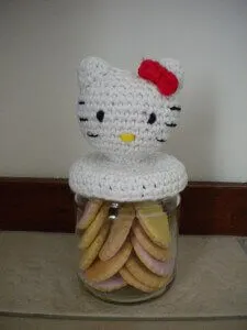 Crochet Hello Kitty Jar Free Pattern