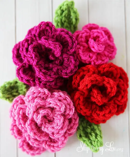 2.free-crochet-rose-pattern